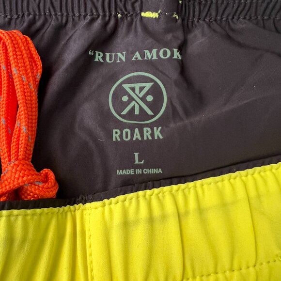 ROARK RUN AMOK X PUBLIC LANDS BOMMBER 7” SHORTS NWT Large - Picture 5 of 7